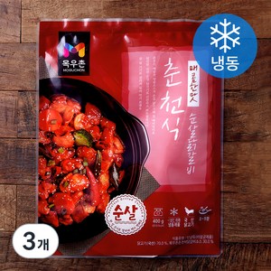 목우촌 춘천식 순살닭갈비 (냉동), 400g, 3개