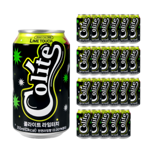 콜라이트 제로 라임터치, 355ml, 24개