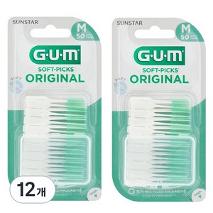 검 소프트픽 오리지날 치간칫솔, 50개입, 12개