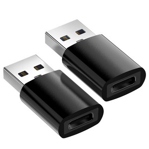 구스페리 C타입 to USB A 3.0 변환 OTG 젠더, 35mm, 블랙, 2개