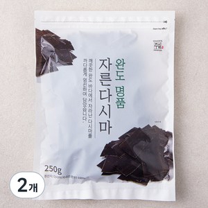 주일 완도 명품 자른다시마, 2개, 250g