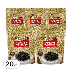 광천김 3대째 달인 김자반, 60g, 20개