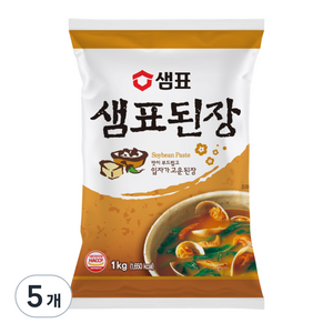 샘표 된장, 1kg, 5개