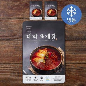 담뿍 대파 육개장 (냉동), 600g, 3개