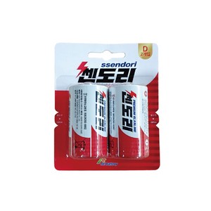 쎈도리 알칼라인 건전지 LR20 SIZE D 1.5V, 2개입, 1개