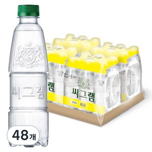 씨그램 레몬 무라벨 탄산수, 350ml, 48개