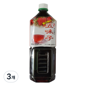 청솔식품 생생오미자골드, 1.5L, 3개