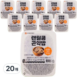 렌틸콩 곤약밥, 150g, 20개