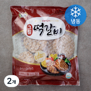 굿프랜즈 그릴 떡갈비 (냉동), 1000g, 2개