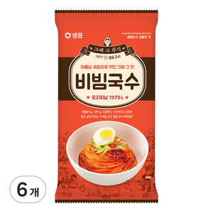 샘표 비빔국수, 135g, 6개