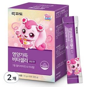 락피도 영양가득 비타젤리 15p, 225g, 2개