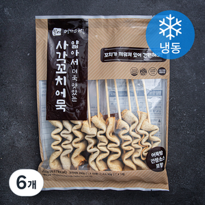 영자어묵 얇아서 더욱 맛있는 사각 꼬치어묵 (냉동), 350g, 6개