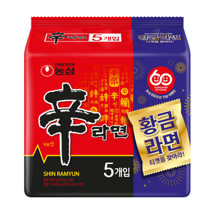 신라면 120g, 5개