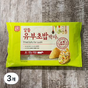 한성기업 알뜰 유부초밥박사, 600g, 3개