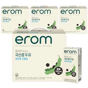 이롬 황성주 박사의 국산콩 두유 검은콩 고칼슘, 190ml, 80개