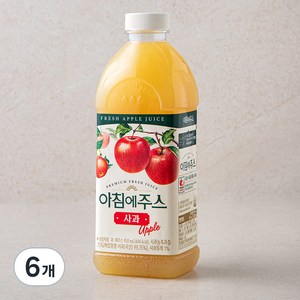 서울우유 아침에주스 사과, 950ml, 6개