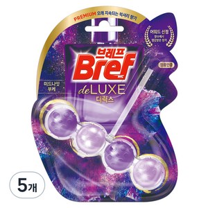 브레프 디럭스 변기세정제 미드나잇 부케, 50g, 5개