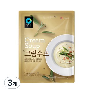 청정원 크림수프, 1kg, 3개