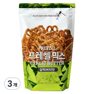 헤치트온프레첼 프레첼 믹스 갈릭버터맛, 800g, 3개