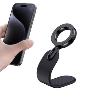 베이스어스 PrimeTrip C02 Go 맥세이프 마그네틱 마운트 차량용 핸드폰 거치대, 1개, 블랙
