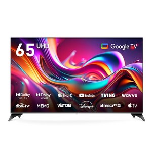 프리즘코리아 UHD 구글OS 스마트TV, 165cm(65인치), CP65G3, 벽걸이형, 방문설치