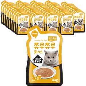 테비토퍼 쮸루쮸루 플러스 고양이간식, 치킨, 48개