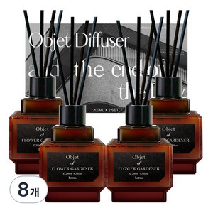 헤트라스 오브제 디퓨저, 꽃 정원사, 200ml, 8개