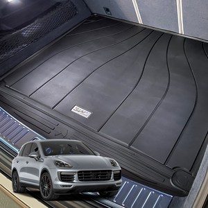 3W 에코라이너 TPE 카매트 트렁크매트, 포르쉐 뉴 카이엔 2019.01~, 블랙