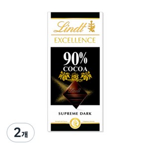 린트엑셀런스 다크 90% 초콜릿, 100g, 2개