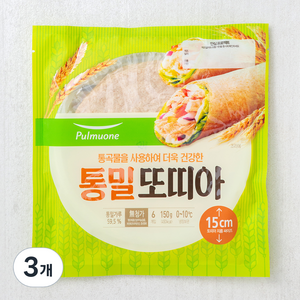 풀무원 통밀 또띠아, 150g, 3개