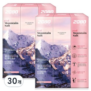 2080 핑크마일드민트향 퓨어 치약, 150g, 30개
