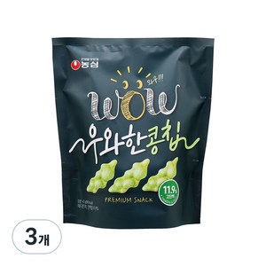 농심 우와한 콩칩, 42g, 3개