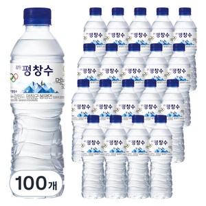 강원평창수 생수, 500ml, 100개