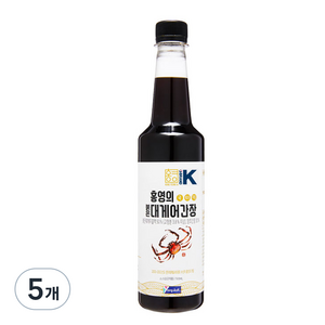 홍영의 붉은대게 어간장, 500ml, 5개