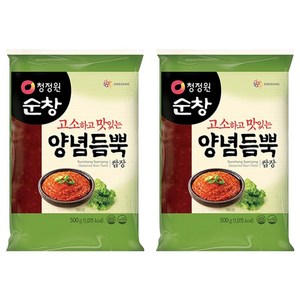 청정원순창 고소하고 맛있는 양념듬뿍 쌈장, 500g, 2개