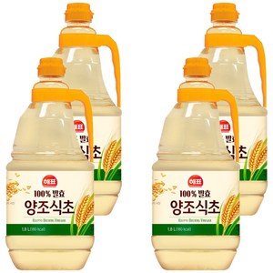 [해표] 양조식초, 1.8L, 4개