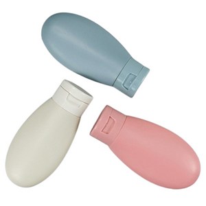 여행 휴대용 튜브형 실리콘 공병 3종 세트 60ml, 혼합색상, 1세트