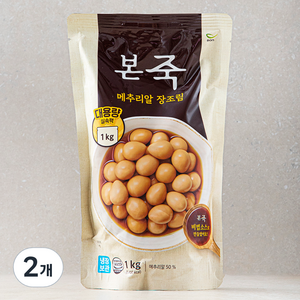 본죽 메추리알 장조림, 1kg, 2개