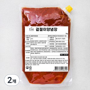 에이치쿡 겉절이 양념장, 2kg, 2개