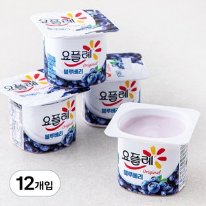 요플레 블루베리 멀티 85g, 12개입