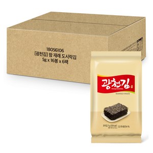 광천김 도시락 김, 5g, 96개