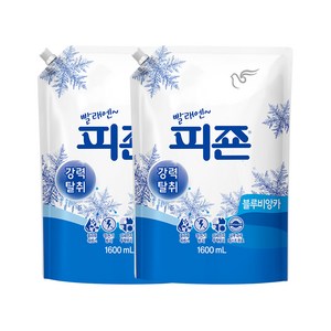 피죤 레귤러 섬유유연제 블루비앙카 리필, 1.6L, 2개