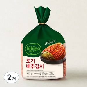 제일제당 비비고 포기배추김치, 900g, 2개