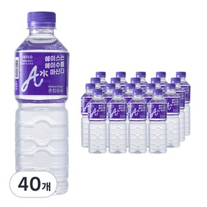 에이수 프리미엄 알카리수, 500ml, 40개