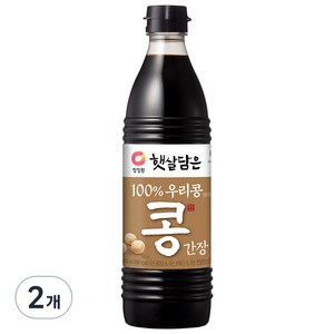 청정원 햇살담은 자연숙성 우리콩 간장, 840ml, 2개