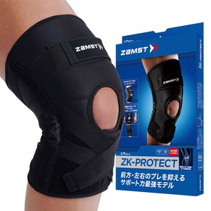 잠스트 무릎보호대 ZK-PROTECT, 1개, 블랙