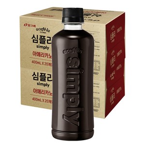 아카페라 심플리 아메리카노 커피, 400ml, 40개