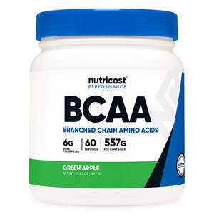 뉴트리코스트 BCAA 파우더 그린애플맛, 557g, 1개