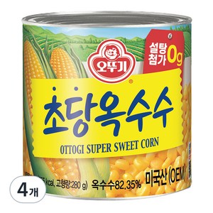 오뚜기 초당옥수수 통조림, 340g, 4개