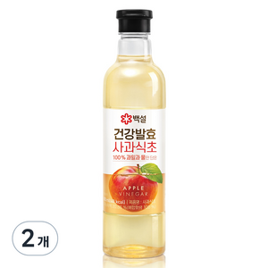 백설 건강발효 사과식초, 800ml, 2개